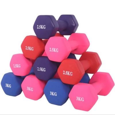 China Dumbbell Premium Color Neoprene Dumbbell Set Dumbbells For Gym Powerlifting Gym Fitness Exercise for sale