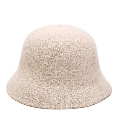 China New Picture Style Solid Color Winter Sherpa Hats Fashion Bucket Hats In Solid Colors Warn Hats for sale