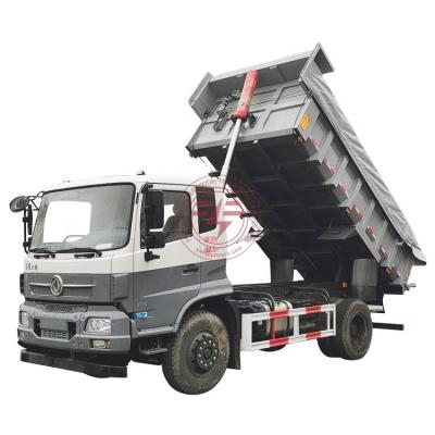 China China new price dongfeng 4x2 dumper truck 160hp 10ton cheap loading capacity lhd light dump truck for sale 6 - 8L for sale