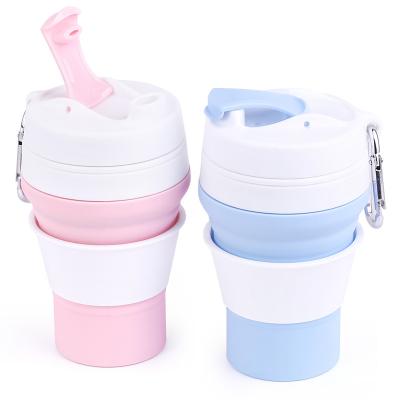 China Sustainable Folding Bpa Free Folding Coffee Mug Water Cup Silicon Cup for sale