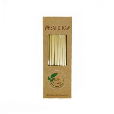 China Eco Friendly Disposable Straw Straws Biodegradable Wheat Straws for sale