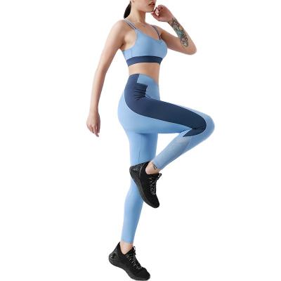 China QUICK DRY Women Summer Set Fitness Two Piece Yoga Set Sporty Gym Apparel Yoga Set With Custom Private Label for sale