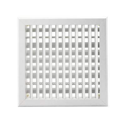 China Double & Square Adjustable Plastic Linear Slot Diffuser Adjustable Double Clearance Exhaust Ceiling Grill Duct Air Conditioning Outlet Grill for sale