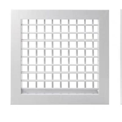 China Double & HVAC Air Conditioner Aluminum Alloy System Aluminum Alloy Canopy Ceiling Linear Double Square Air Vent Adjustable Center Diffuser for sale