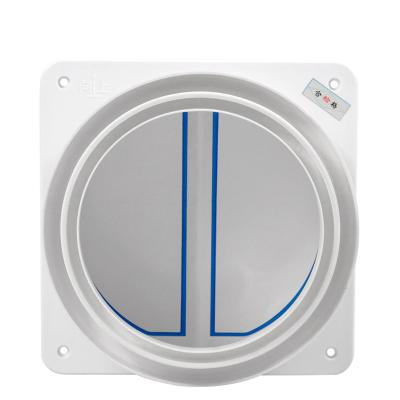 China General Plastic Kitchen Chain Hood Flue Check Valve Double Leaf Silicone Non-Return Flap Back Pressure Valve For Ventilation Fan for sale