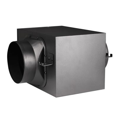 China Household 6' Integrated Housing PM2.5 Duct Terminal Air Filter Fan Box With HEPA Filter Activated Carbon Filter For Extractor Duct Fan for sale