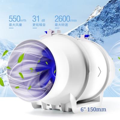 China Modern Plastic Built-in Wall Ceiling Mount Bathroom Kitchen Ventilation Air Exhaust Fan Duct Extractor Fan for sale