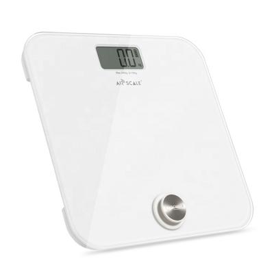 China 180kg Viable Yeshm Biggest Loser Body Weight Tempered Glass Weighing Balance Battery Free Bathroom Scale for sale