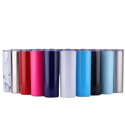 China PORTABLE 20oz Stainless Steel Water Wine Lean Tumblers Straws Upright Tumbler Cups for sale