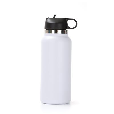 China PORTABLE 32oz 40oz New Double Wall Style Hydraulic Customized Stainless Steel Logo Powder Coat Water Bottle for sale