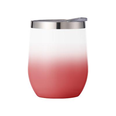 China PORTABLE 12oz Customized Stainless Steel Vacuum Insulated With Custom Logo Egg Cup Wine Tumbler for sale