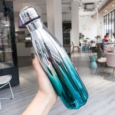 China New Wholesale Cola Bottle Vacuum PORTABLE PORTABLE Electroplating Stainless Steel for sale