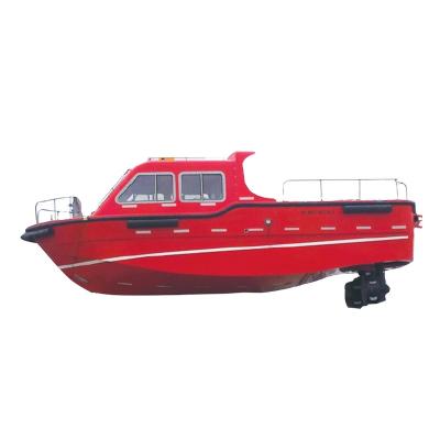 China High Speed ​​FRP Speedboat 8.0m Fiberglass Lifeboat Lifeboat With Motor for sale