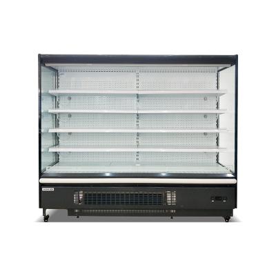 China Multi-platform Supermarket Fruit Cooler Display Multi-temperature Supermarket Fruit Cooler Open Air Cooler Showcase for sale