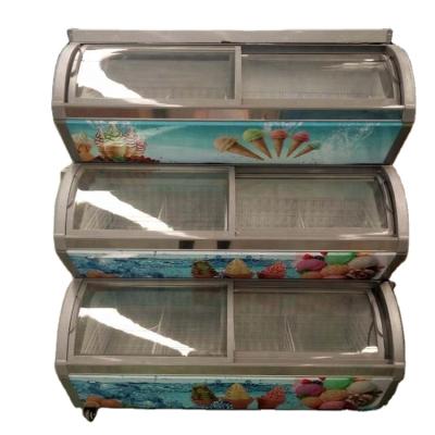 China Single-Temperature New Products Chest Freezer Commercial Wholesale Ice Cream / Gelato Display Freezer for sale