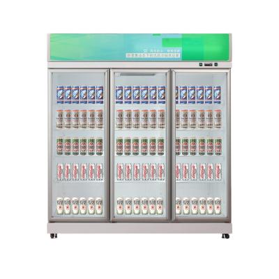 China New Design Single-temperature LED Freezer Beverage Drinks Display Fridge Deli Refrigerator for sale