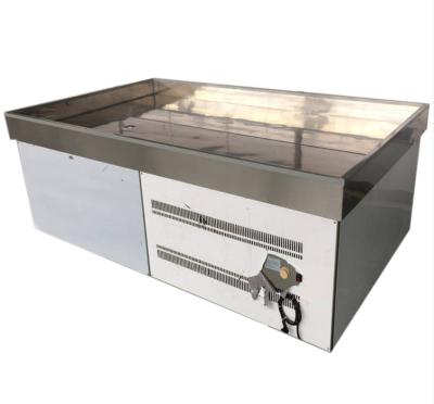 China Single-temperature fresh fish merchandiser, ice table for fresh fish display for sale