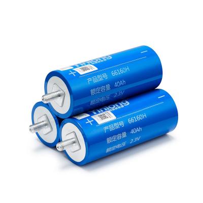 China 2.3V 40Ah LTO LTO66160H / 40Ah 66160 Cylindrical Battery Lithium Titanate Cells 66160 Rechargeable Lithium Ion Battery for sale