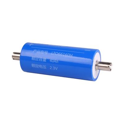 China Toys 2.3V 40Ah LTO LTO66160H/40Ah cylindrical lithium titanate cells 66160 cells rechargeable lithium ion battery for sale