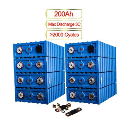 China Power Tools 16pcs/packs 3.2v 200ah Lifepo4 48v 200ah Battery Diy Use Lithium Battery for sale