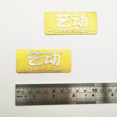 China Advertising Durable Stainless Steel FACTORY Custom Metal Logo Aluminum Badge Sticker for sale