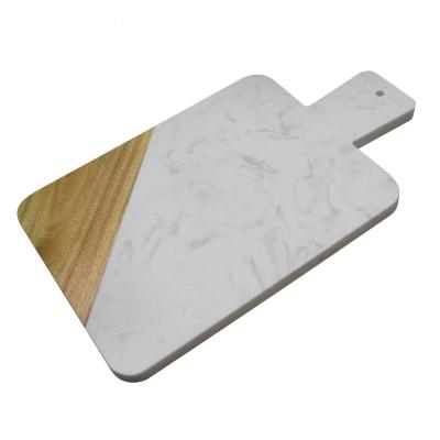 China Disposable Kitchen Cheese Board Chopper Natural Marble Stone Cutting Board for sale