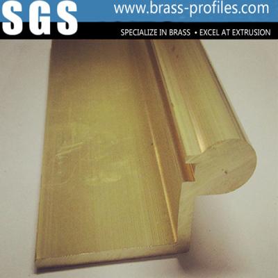 China Long Using Life Shining Golden Cylinder Lock Brass Profiles for sale