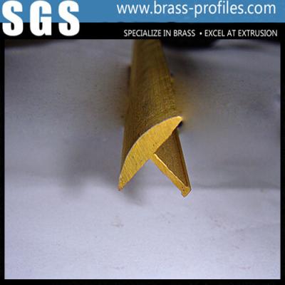 China Moistureproof Deorative Brass Extruding Floor Embedded T Sheet for sale