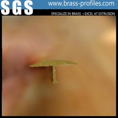 China Wholesale Brass T Profiles Copper Small T Edge Manufacturer For Decoration for sale