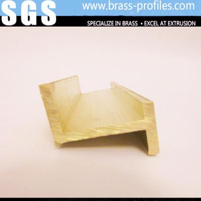 China Copper Extruding H - Profiles / Brass Hot Pressing H Sections for sale