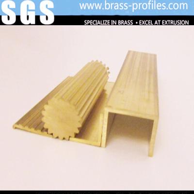 China Extruded Profiles Copper With Special Shapes Brass Extrusions for sale