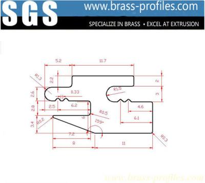 China Antique Brass Lock Sections Solid Brass Bolt Frame Decorative Brass Lock for sale