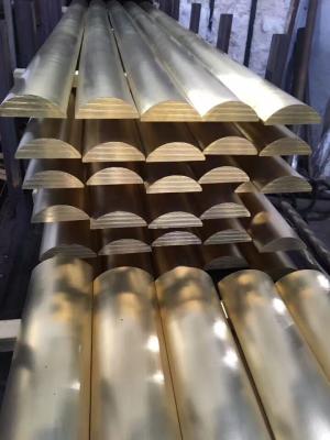 China Brass Arc Rod Radial Extruded Brass Bar / Curved Copper Rod Manufacturer for sale