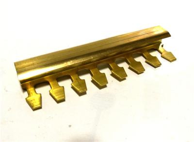 China Solid Polished Brass Stair Nosing Step Edging Brass Antislip Stair Strip for sale