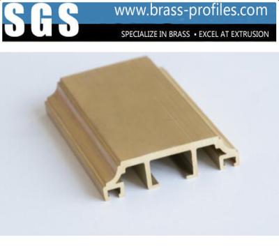 China Shinning Brass Extrusion Profiles for Home Furniture Windows and Doors Construction for sale