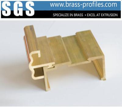 China Brass Window Extrusion Profiles and Copper Profiled Materials for sale