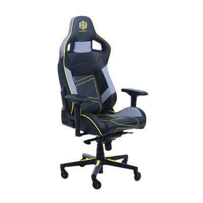 China Ergonomic Wrapping Computer PC Computer Chair Gaming Desk Chair (Height) Ergonomic Adjustable Comfortable Leather Black Gamer Desk for sale