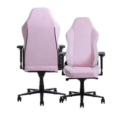 China HOBOT PINK FABRIC Luxury High Back Office Chair Swivel Ergonomic Office Swivel Chair for sale