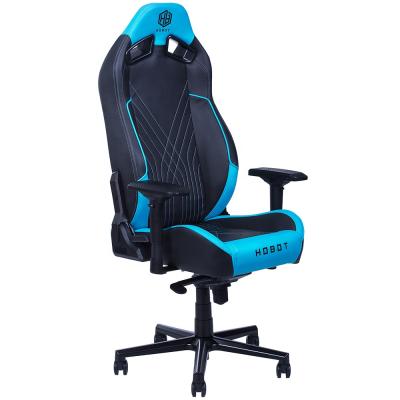 China (Height) HOBOT High Back Adjustable Ergonomic Style PU Style Blue Leather Racing Gaming Computer Chair for sale