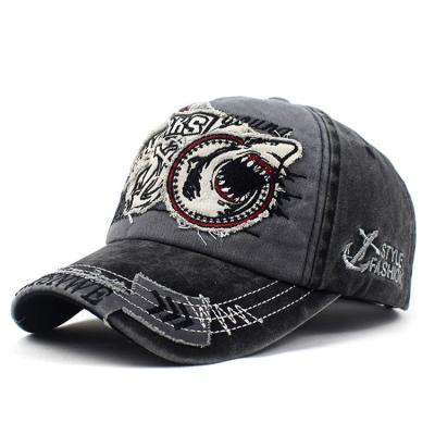 China New JOINT Vintage Cotton Embroidered Baseball Sports Caps Outdoor Mens Adjustable Baseball Caps for sale