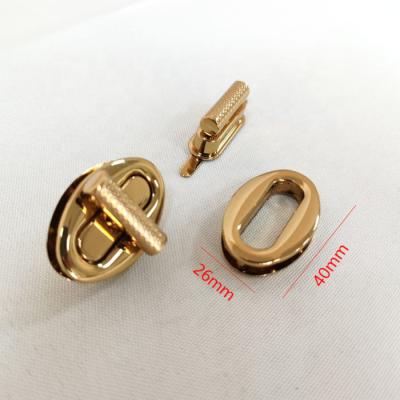 China High Quality Metal Handbag Factory Outlet Hardware Parts Zinc Alloy Twist Lock for sale