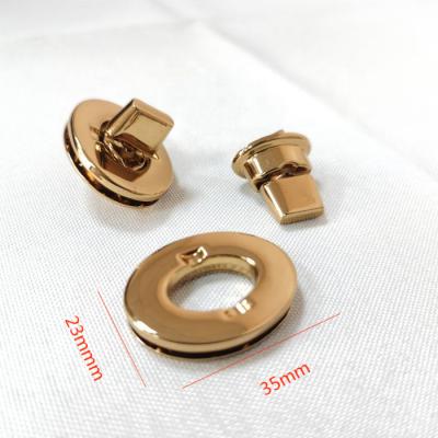 China Custom high quality metal handbag factory hardware turn twist zinc alloy lock for sale