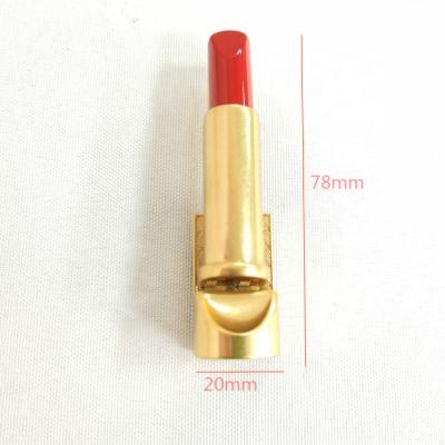 China Custom high quality metal handbag factory hardware lipstick shape zinc alloy push lock for sale