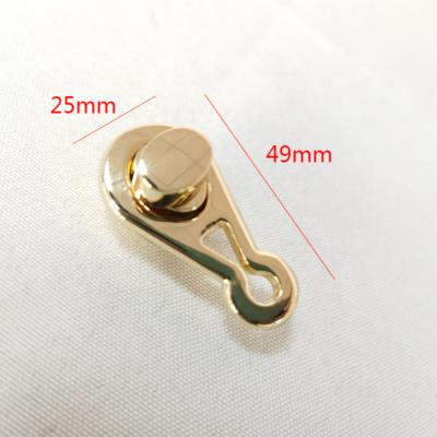 China High Quality Simple Metal Handbag Hardware Handbag Parts Factory Outlet Fashion Turn Twist Lock Zinc Alloy for sale