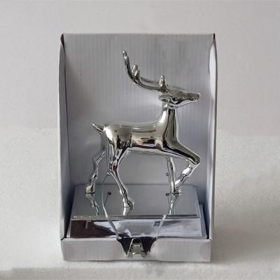 China 2020 Eco-friendly New Plastic Reindeer Christmas Stocking Holder Decoration for sale