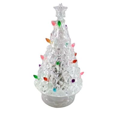 China Christamas Home Decoration Crafts Acrylic Christmas Tree Lights That Sing Christmas Songs for sale