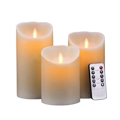 China Flameless Favor White LED Base For Real Wax Candle Without Flame Home Decoration for sale