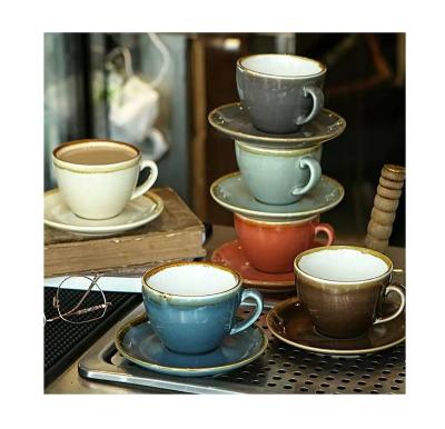 China Sustainable Hot Selling Hotel Restaurant Modern Home Office Cups Reusable Coffee Cup With Saucer for sale