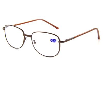 China Full-rim Reading Glasses Reading Glasses Presbyopic Glasses Metal Glass AC Glass for sale