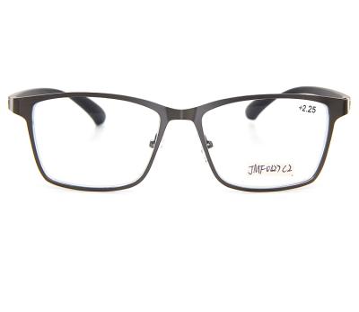 China Full-rim Reading Glasses Customize Good Quality Full-rim Metal Eyesight With TR Temple Men Reader Eyeglasses Reading Glasses for sale